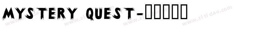 Mystery Quest字体转换